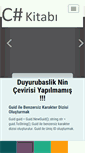 Mobile Screenshot of csharpkitabi.com