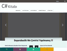 Tablet Screenshot of csharpkitabi.com